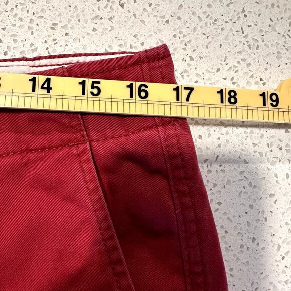 Vintage American Eagle Men Longboard Shorts Size 32 Brick Red 10” Inseam Casual - Picture 8 of 9